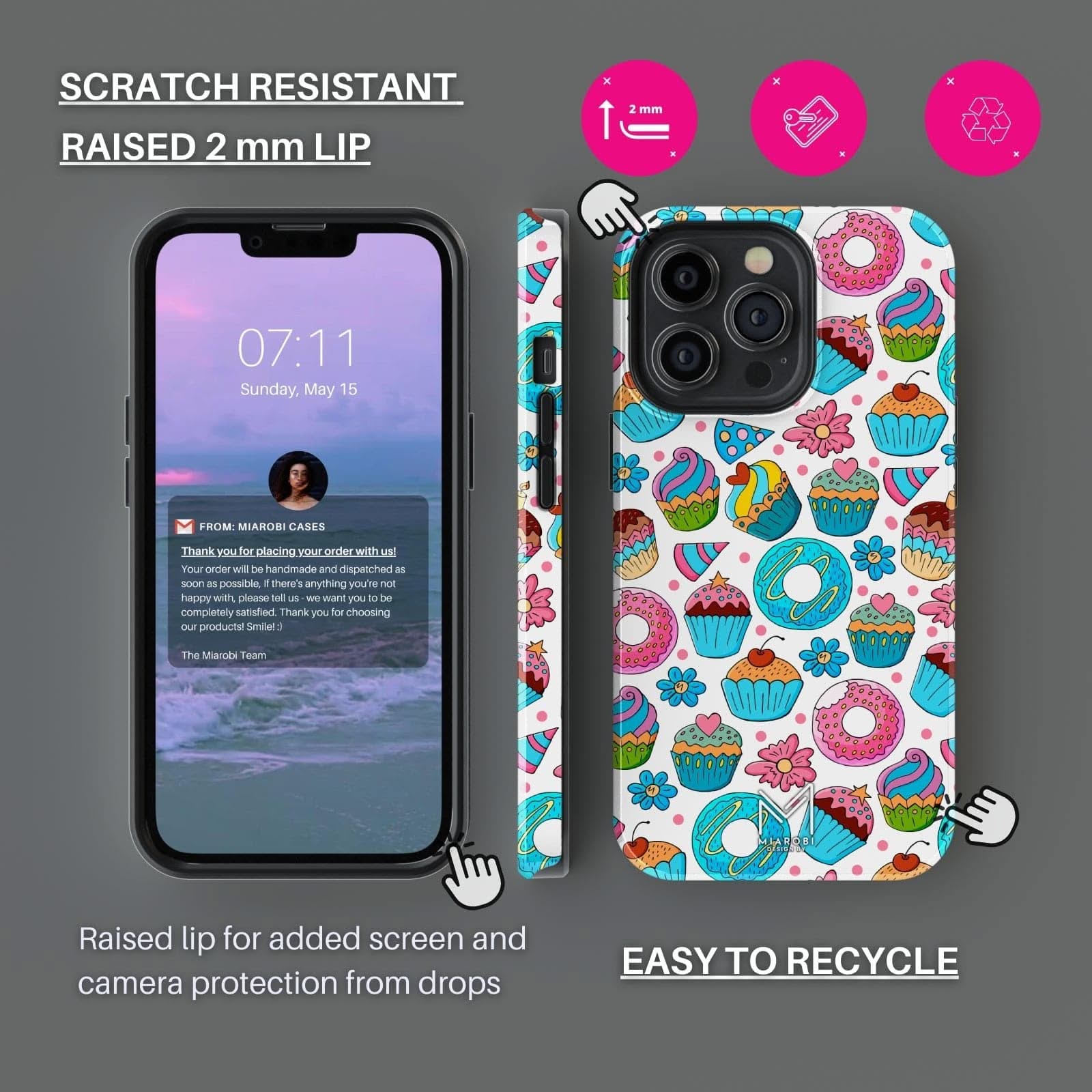 Birthday Cake Blast Phone Case - Miarobi Design By