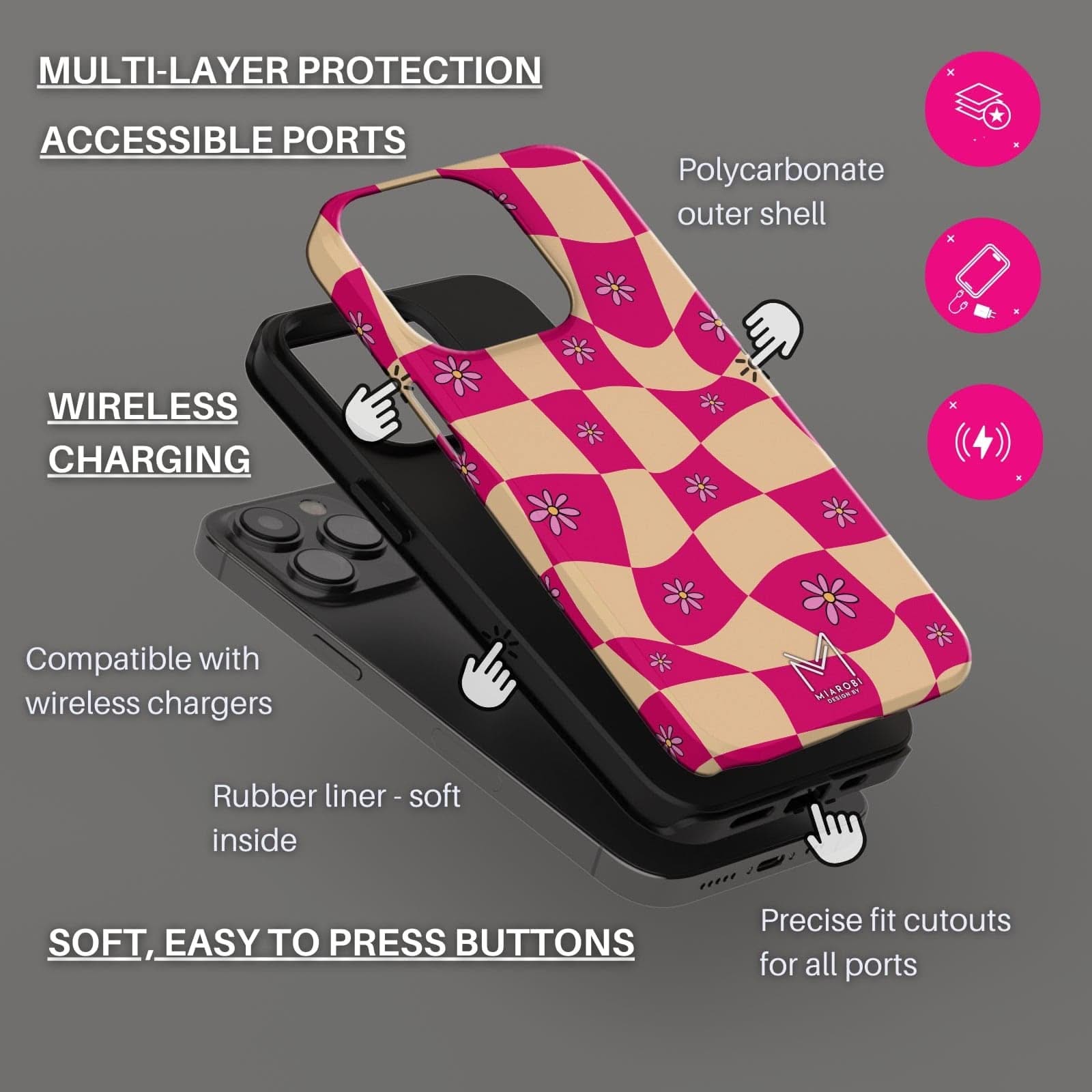 Blossom (Pink) Phone Case - Miarobi Design By