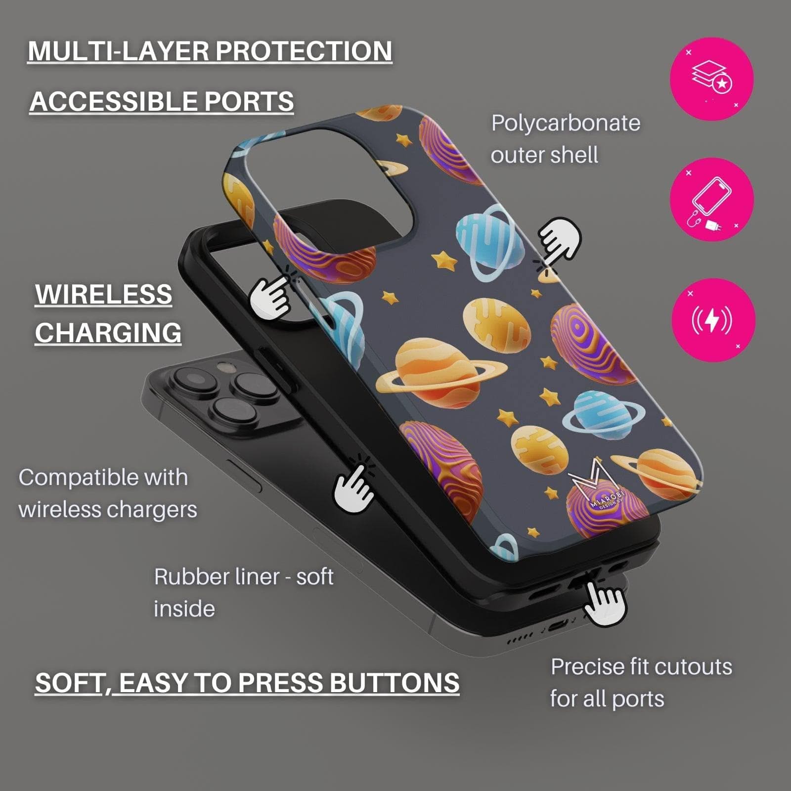 Cosmic Art Phone Case - Miarobi Design By