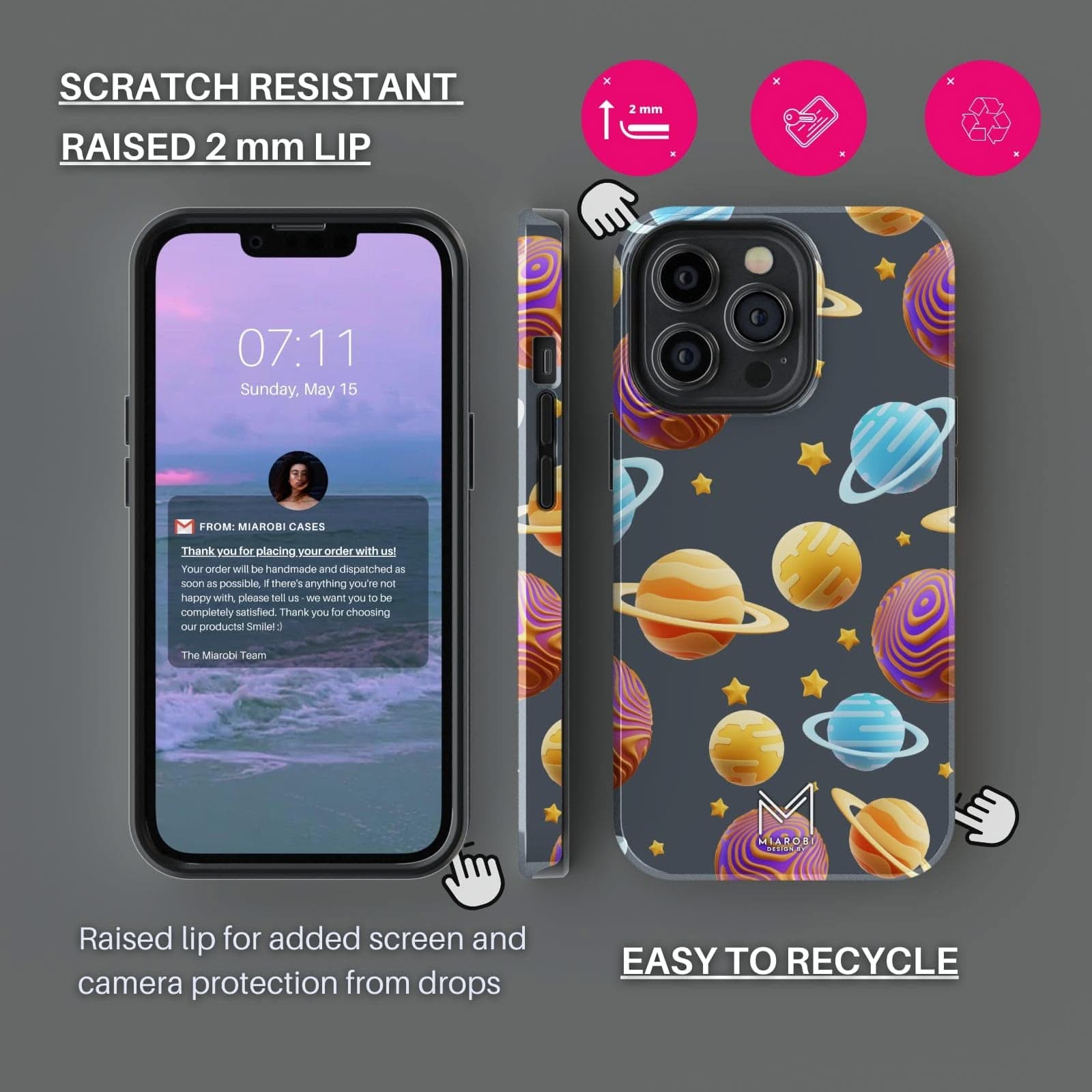 Cosmic Art Phone Case - Miarobi Design By