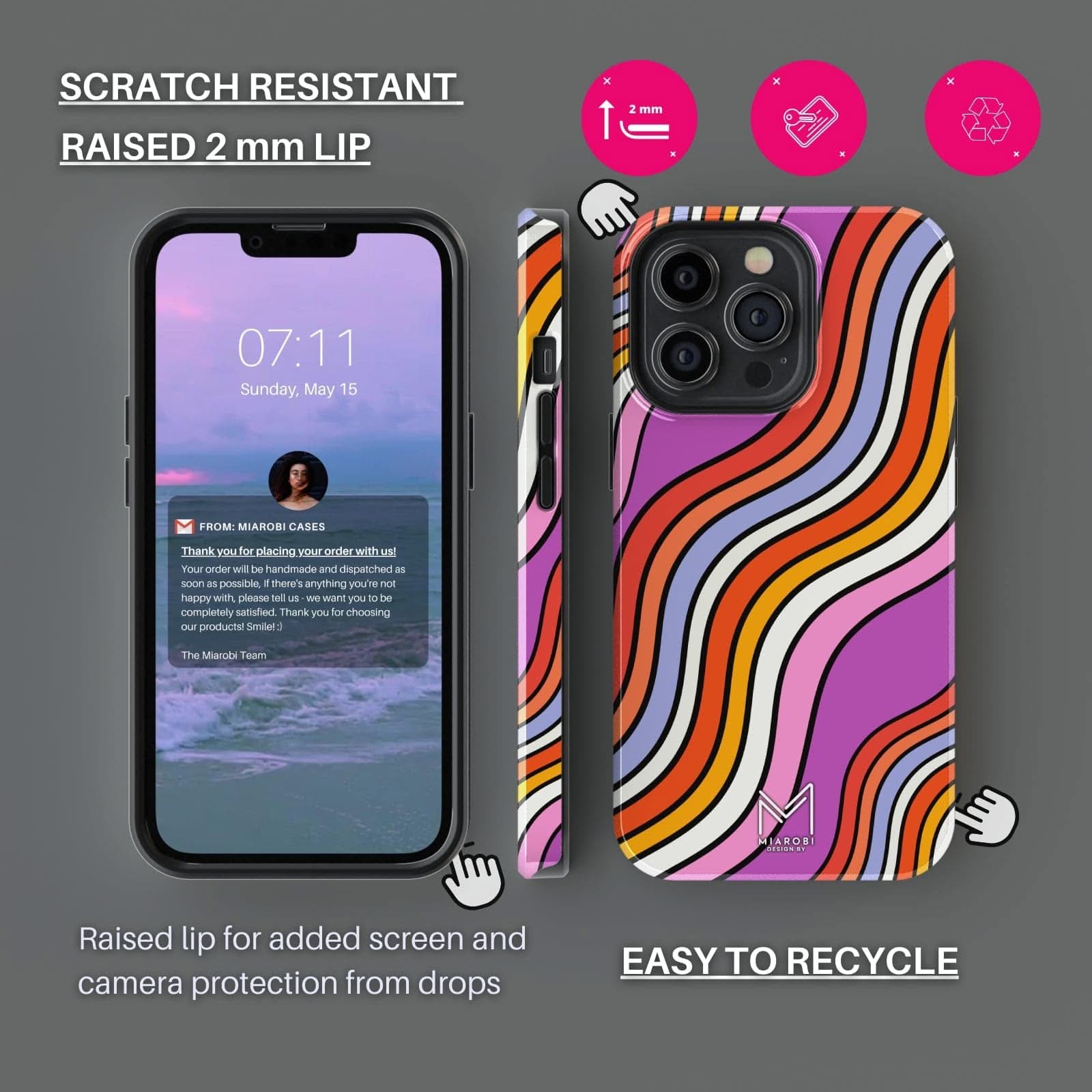 Crazy Mood (Pink) Phone Case - Miarobi Design By