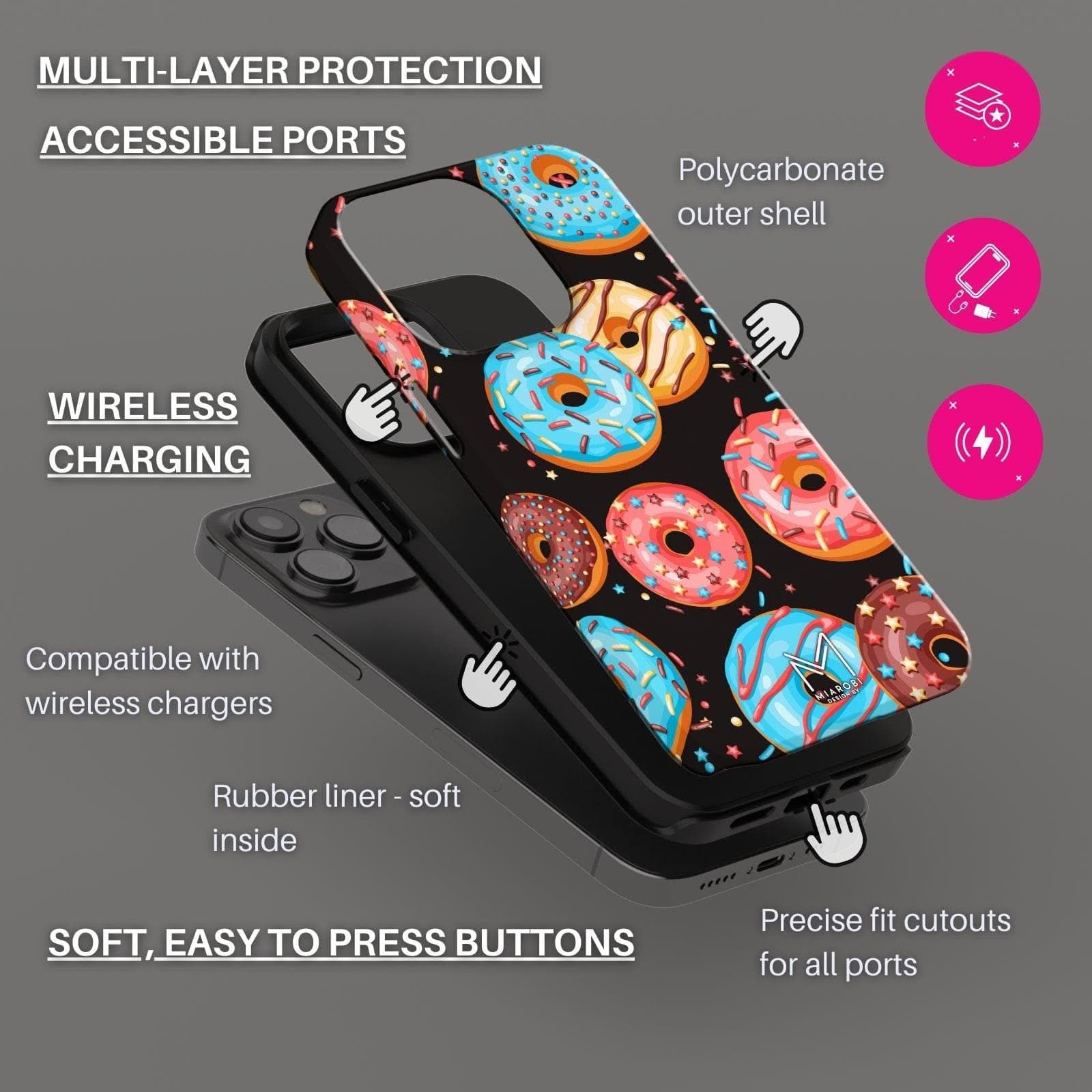 Glazed Galaxy Glow Phone Case - Miarobi Design By