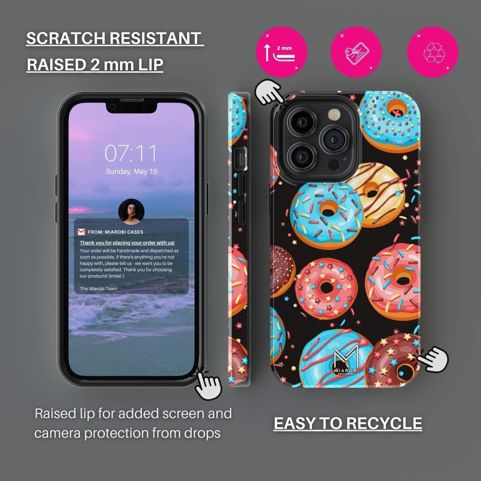 Glazed Galaxy Glow Phone Case - Miarobi Design By