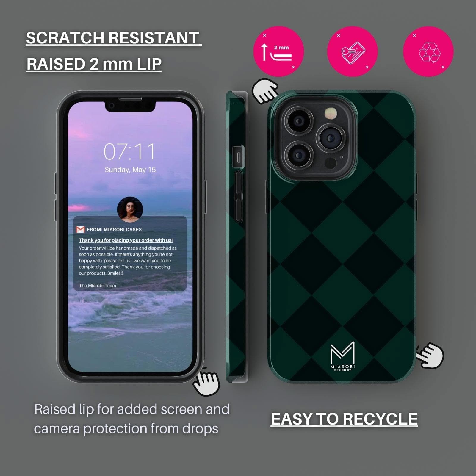 Royal Green Phone Case - Miarobi Design By