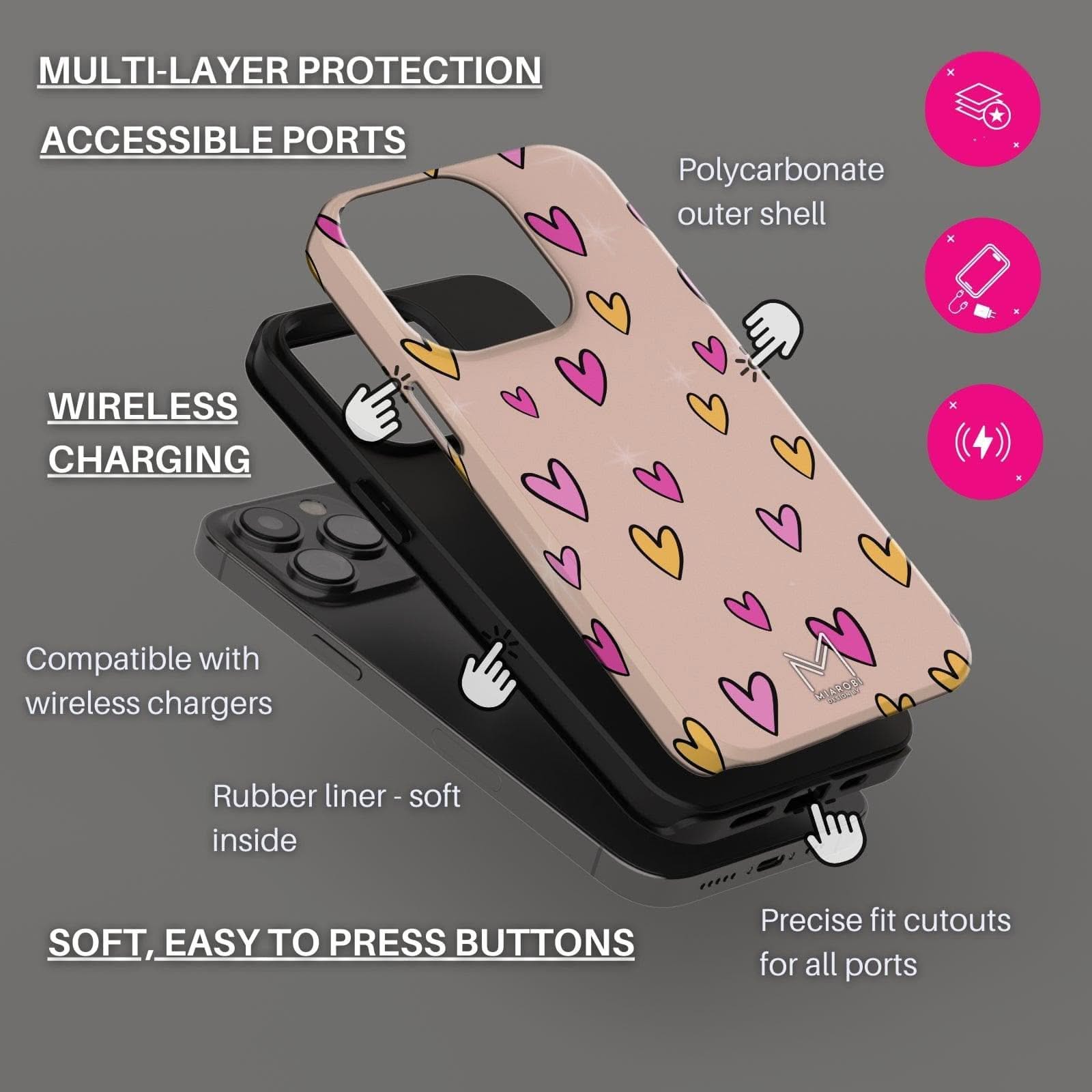 Sweet Nude (Latte) Phone Case - Miarobi Design By