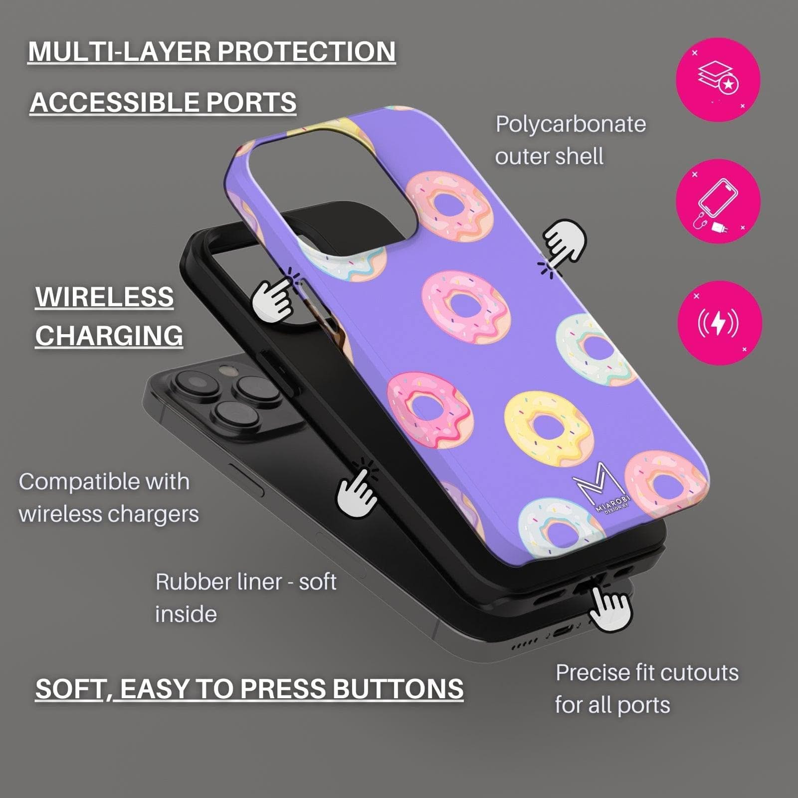 The Daily Donut Phone Case - Miarobi Design By