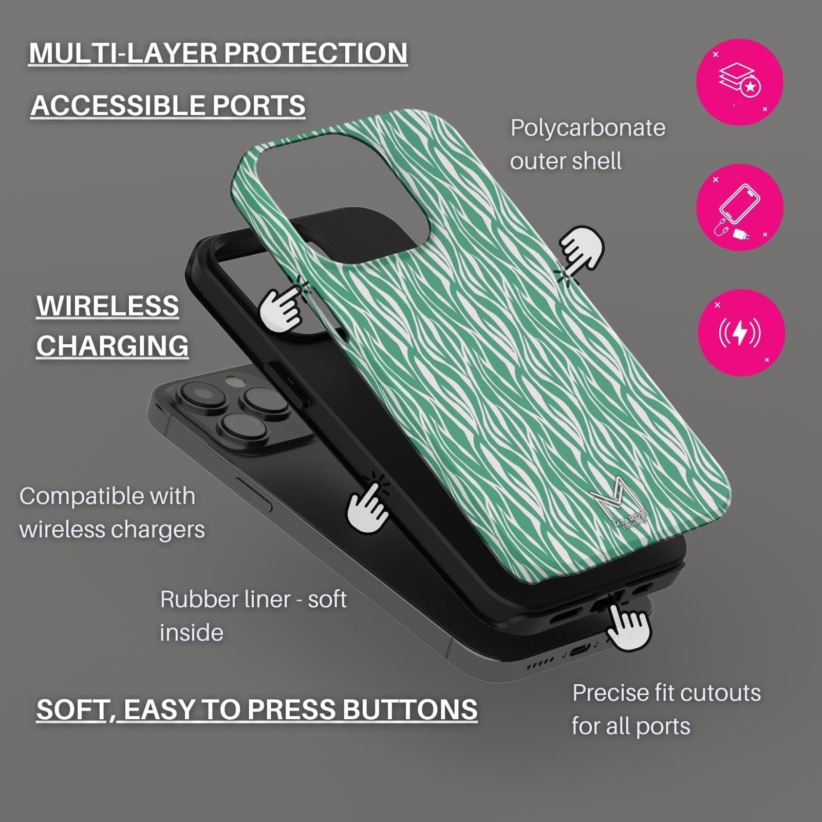 Wild & Free Phone Case - Miarobi Design By