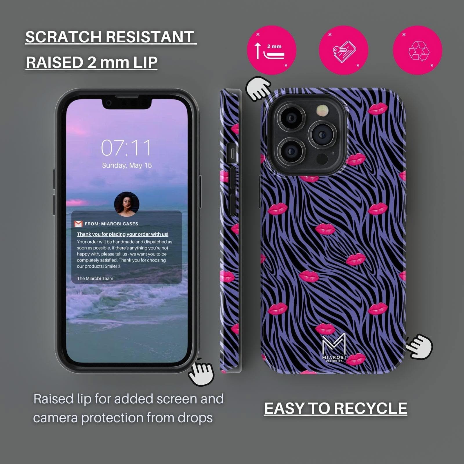 Wild Thing Inner Zebra Phone Case - Miarobi Design By